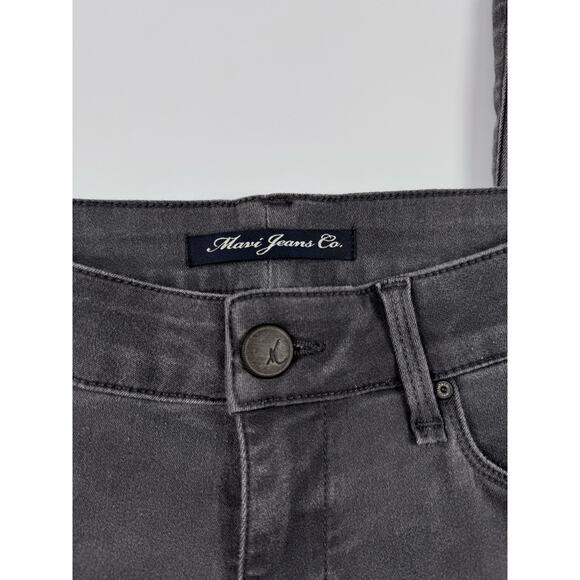 Mavi Alexa Mid-Rise Skinny Jeans – Dark‎ Grey Smoke Supersoft, Size 27/33, New - Picture 7 of 12